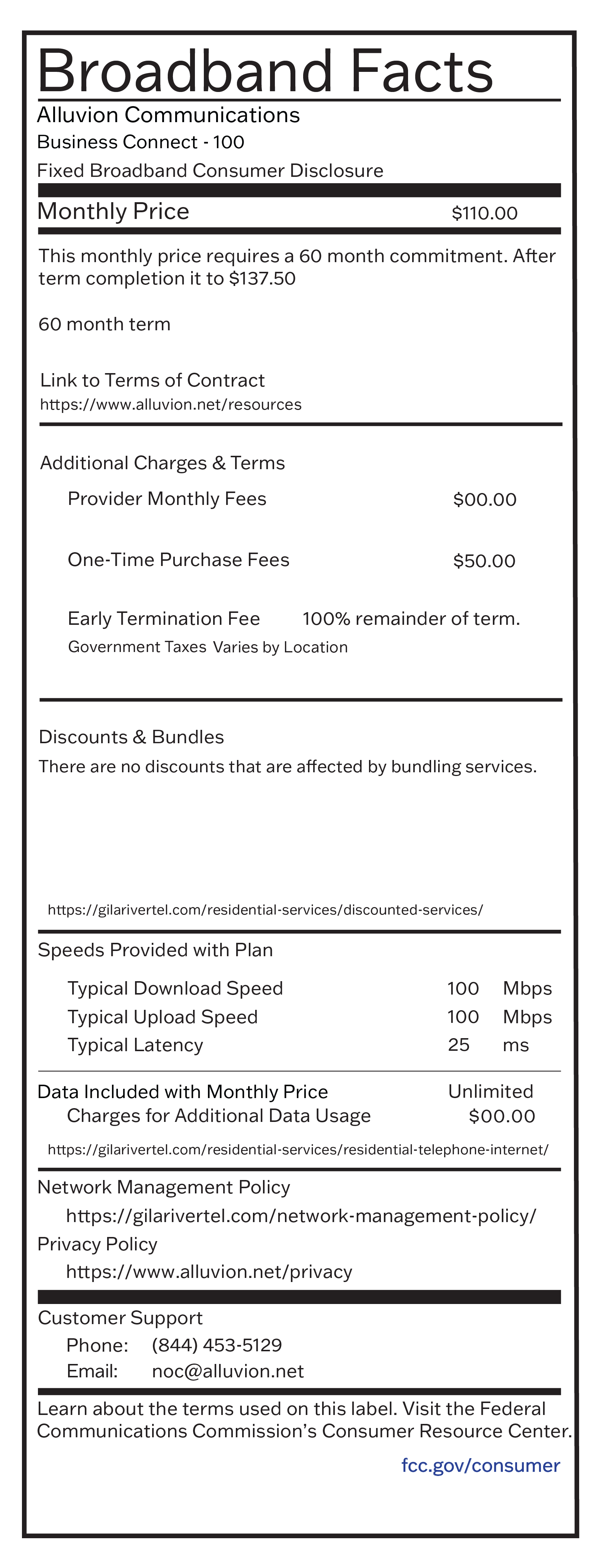 Broadband Facts - 100MBPS
